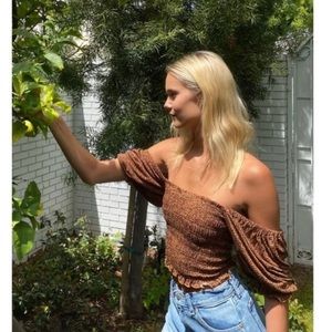 UO off the shoulder crop top